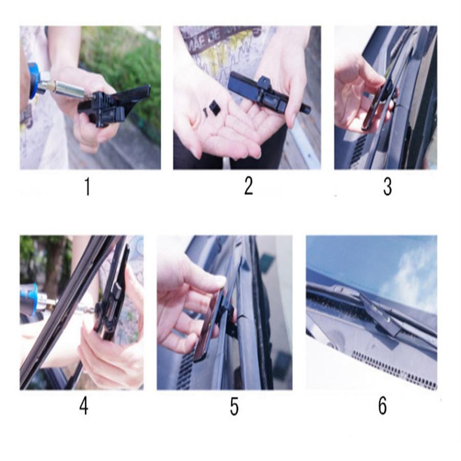 Uniwersalna para czarnych wycieraczek stojak na wycieraczki wycieraczki szyby przedniej skrzydło wycieraczki spojler Mate Wing Auto akcesoria samochodowe