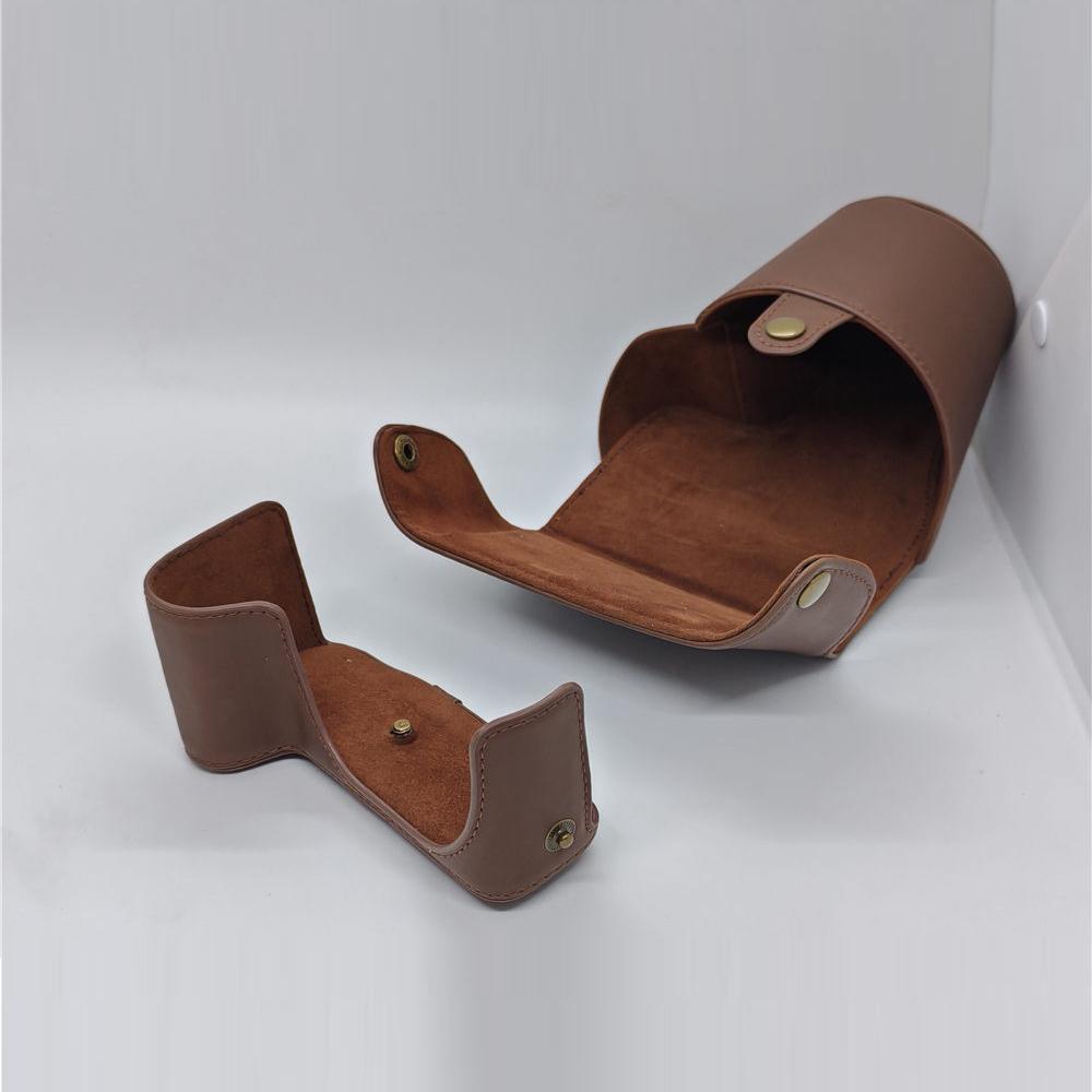 PU Leather Camera Bag Case For Panasonic FZ200 Full Body Protection Cover With Strap