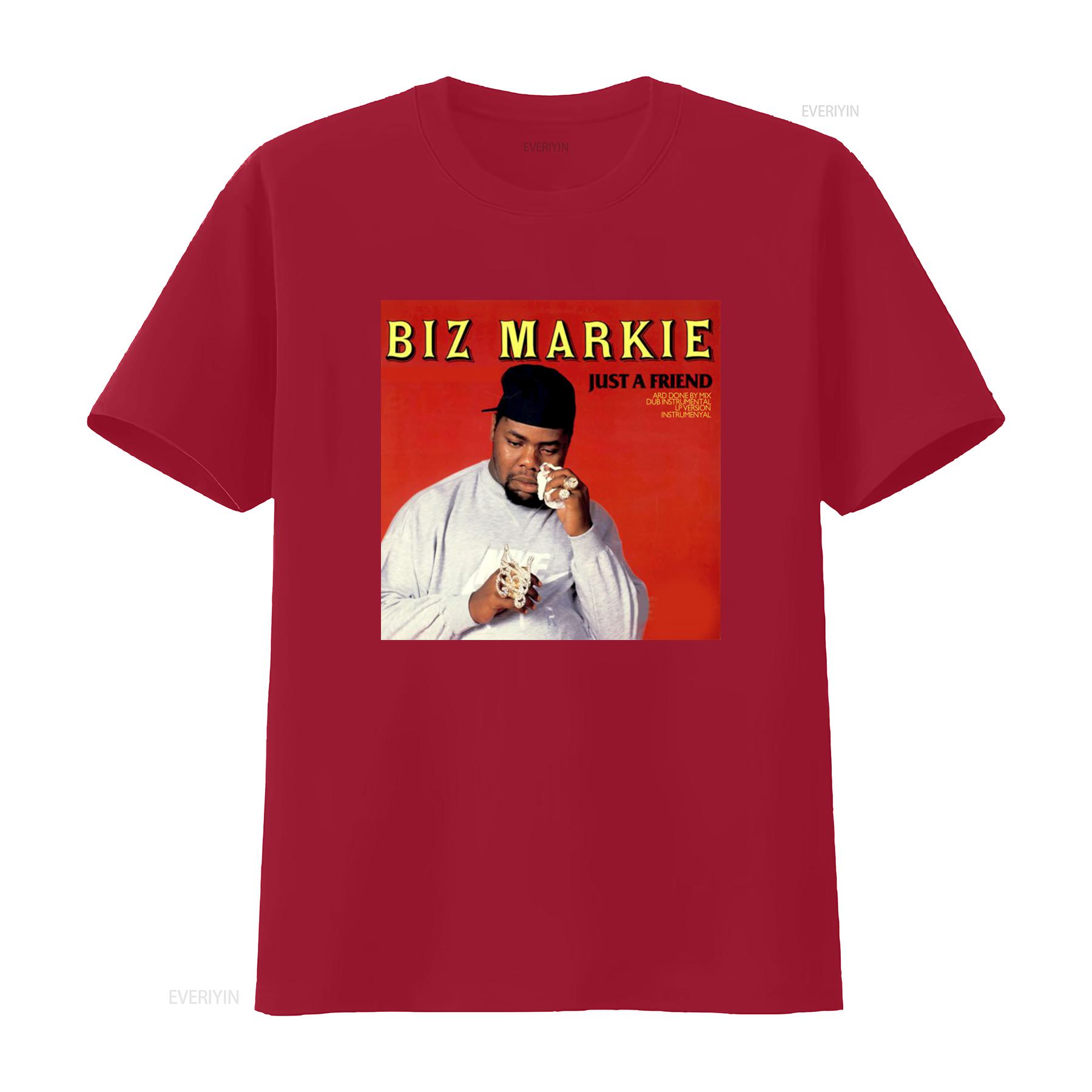 Biz Markie Just A Friend Принт Хип-хоп Стиль Футболка Для Мужчин винтажная Стиранная Дышащая Эластичная модная Повседневная homme Унисекс S