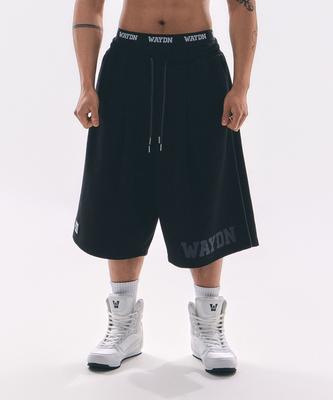 Weideun [Ali] Patch Symbol Bermuda Pants Black