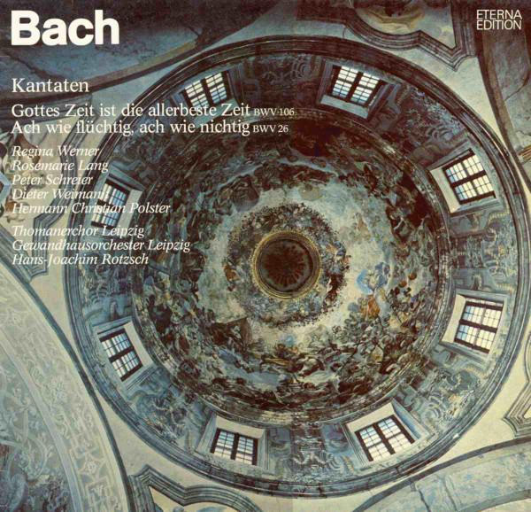 

LP Record JOHANN SEBASTIAN BACH Kantaten Gottes Zeit Ist Die Alle 827028 ETERNA 1978 German Dem Classical Used