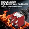 Heschen Miniature Toggle Switch MTS-202 ON-ON DPDT 6 Pin, 2A 250V, 5A 120V, with Waterproof Cap, Pack of 5