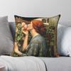Waterhouse Ziel Van Een Roos Vierkante Kussensloop Polyester Linnen Fluweel Bedrukt Decoratieve Kussensloop Stoelkussenhoes Groothandel