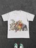 Tigger and Piggy Graphic Tshirt Unisex Women Fashion Casual Summer Crew Neck Short Sleeve Sports Loose Cotton Top
