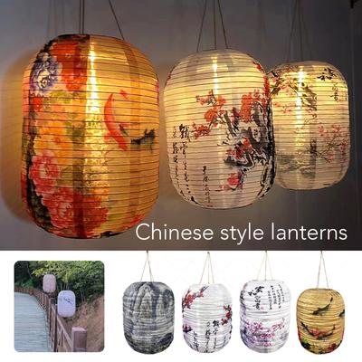 2/4/6 Pcs Chinese Style Lantern Outdoor Waterproof Sunscreen Chandelier Lantern Restaurant Party New Year Home Decor Lamp Shade