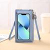 Touchscreen Mobile Phone Bag Female Oblique Cross Anti-theft Multi-function Shoulder Transparent Mini Bag Wallet Mobile Phone Bag