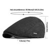Fashion Winter Beret Hat Thick Warm Casual Newsboy Hat Soft Retro Leisure Visor Cap Men Women