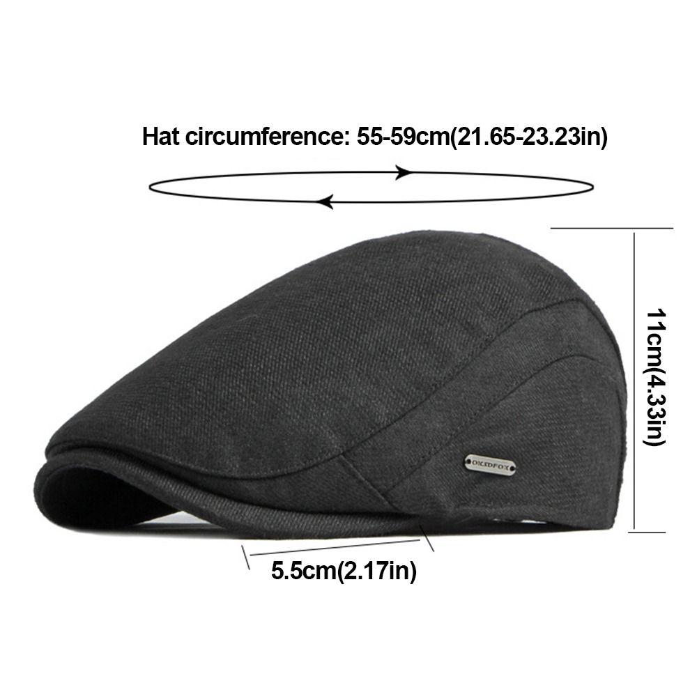 Fashion Winter Beret Hat Thick Warm Casual Newsboy Hat Soft Retro Leisure Visor Cap Men Women