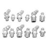 130Pcs Hydraulic Grease Nipples Galvanized Metal Grease Nipple Fitting Assortment Kits Fitting Metric Imperial BSP UNF