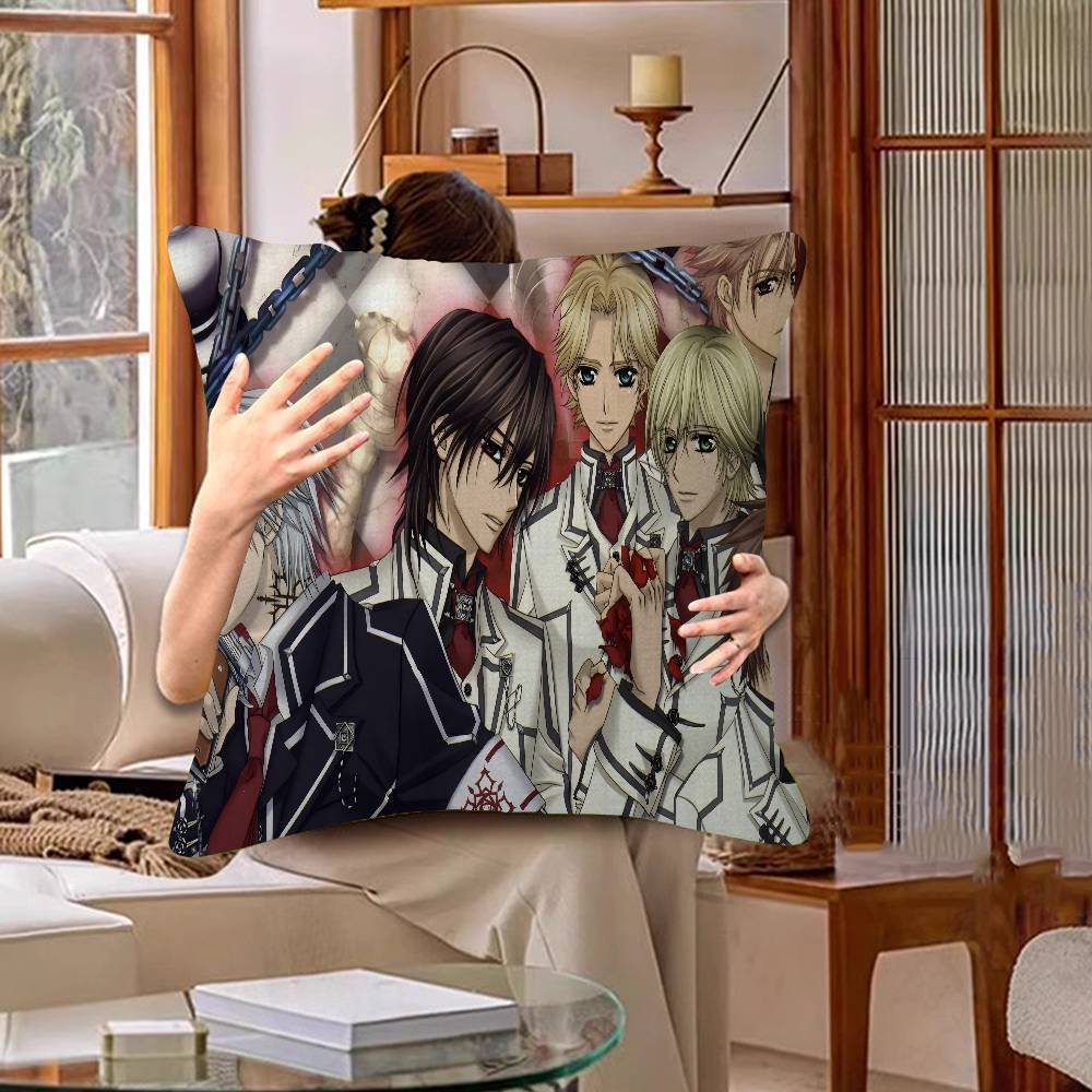 Anime V-Vampire Knight Pillow Cover For Bedroom Room And Living Room Sofa Decorative Cushion Cover