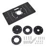 J0MC Aluminum Alloy Router Table Insert Plate with Screws For Home Workshops And Professional Woodworking