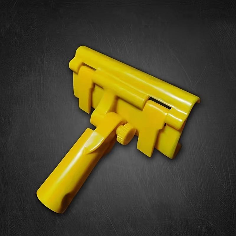 Verlängerter Griff Trockenbau Glättkelle Gelb Kunststoff Spachtel Abziehklinge Adapter für Eckreparatur, Fugenabdichtung, Glättkelle