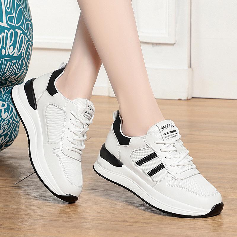 Small White Shoes For Women's Spring New Fashionable And Versatile Breathable Mesh Casual Board Shoes Lightweight Sports Shoes