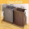 Cotton Collapsible Laundry Basket For Home Bedroom Dorm Room Storage