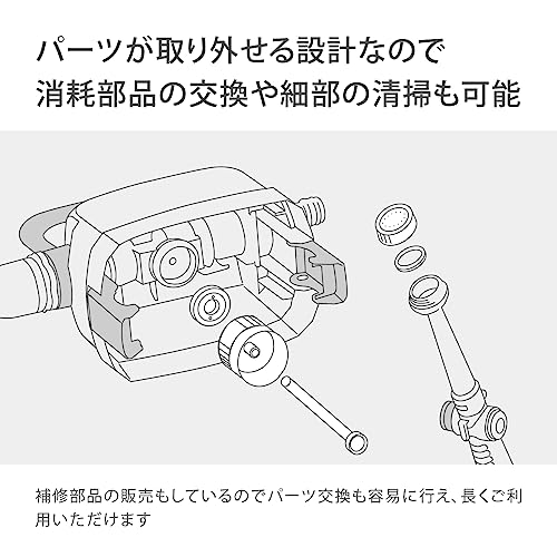 Takagi Easy Liquid Fertilizer Dilution Kit (SK) with Empty Dilution Bottle, a Collaboration Product with Hyponex Japan, Stylish Monochrome GHZ101SK