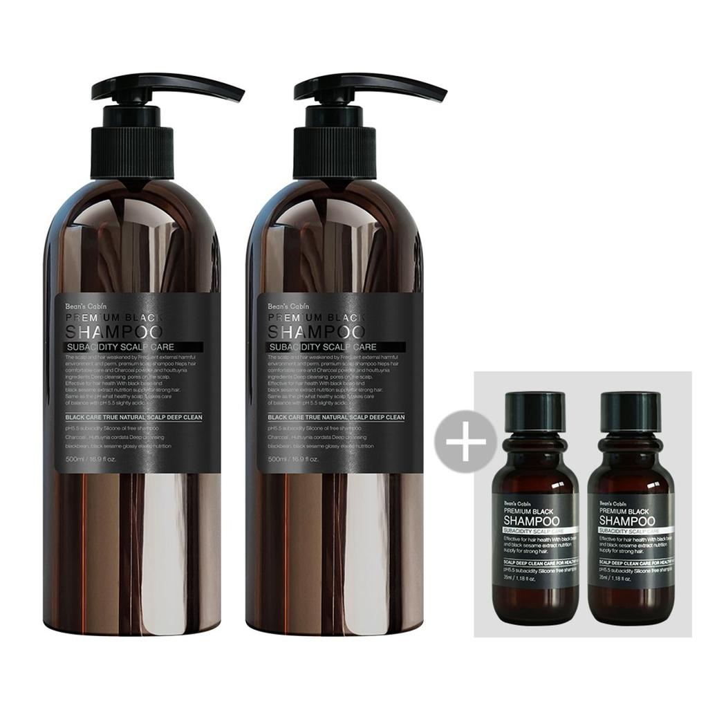Champú Negro Premium Set de 2 Piezas