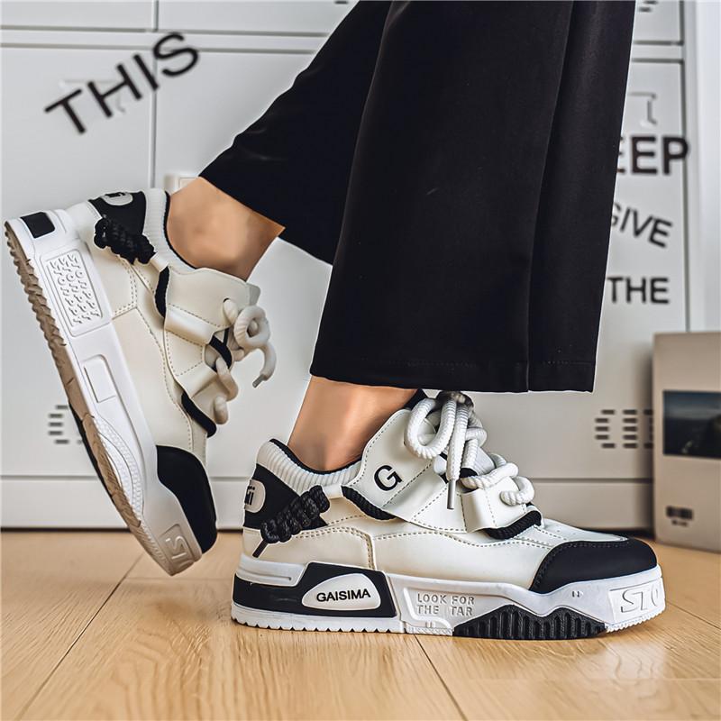 Scarpe da ginnastica comode, traspiranti, alla moda, per studenti e ragazzi, casual, quattro stagioni, da uomo, con suola morbida.
