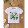 European Sizes I'm3 Dinosaur Cute Cartoon New Letter Print Kids Crew Neck Short Sleeve T-Shirt Casual Cute Boys Children Pullover