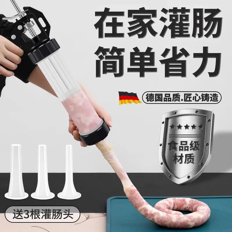 Sausage Maker Stuffer Jerky Gun Manaul Meat Syringe Home Made Homemade Tool Small Filler