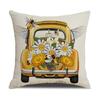 New Spring and Summer Sunflower Bee Pillowcase Modern Simple Living Room Sofa Cushion Cover Bedroom Pillow