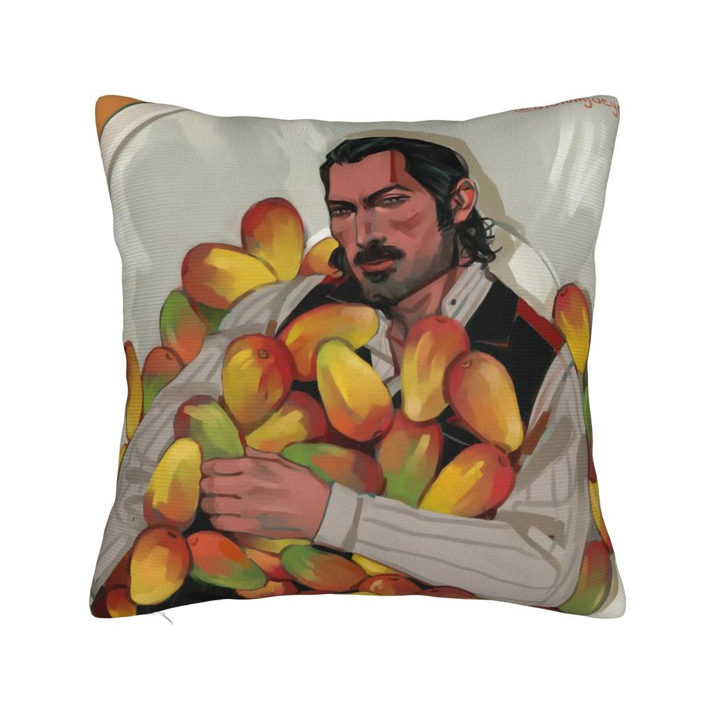 Gaming RDR2 Arthur Morgan Square Pillow Cases US West Cowboy Cushion Covers Awesome Zipper Decorative Pillowcover for Home 18"