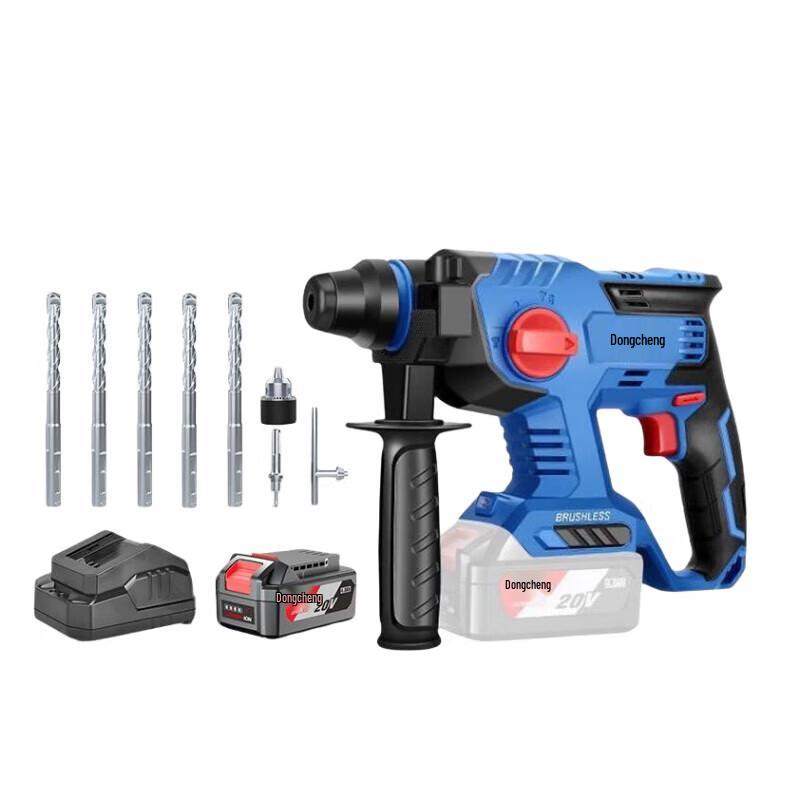 Dongcheng Cordless Brushless Rotary Hammer Impact Drill CN plug (adapter included)