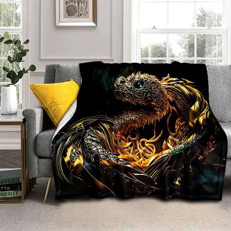 Gothic Snake Serpent Python Viper Blanket,Soft Throw Blanket for Home Bedroom Bed Sofa Picnic Travel Office Cover Blanket Kids