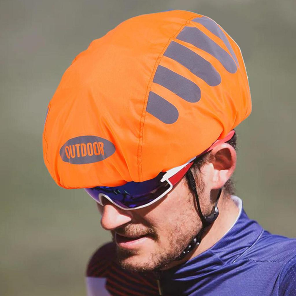 Waterproof Bike Helmet  with Reflective Strip Cycling Bicycle Helmet Rain Cover Road Bicycle Casque Water Snow Cover