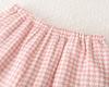 Women's Summer Plaid Cotton Gauze Pajama Set with Short Sleeves and Loose Fit Pants