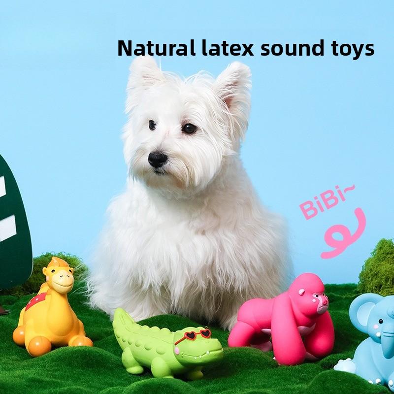 Animal Shaped Latex Dog Squeaky Toy Bite‑Resistant Molar Chew Toy Interactive Pet Supplies