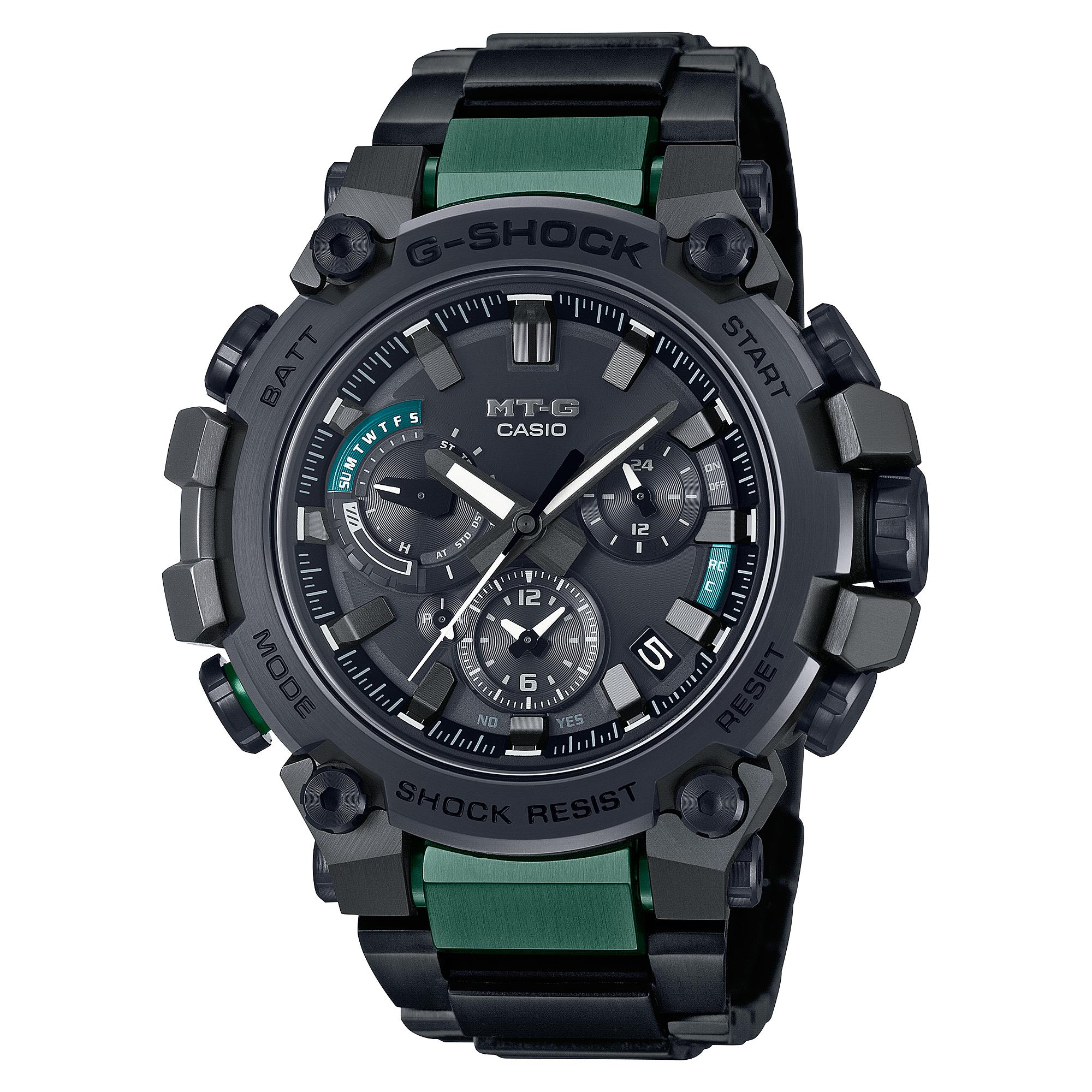 

Casio Men s Stainless Steel 200M Water Resistant Quartz Watch MTG-B3000BD-1A2 чёрный