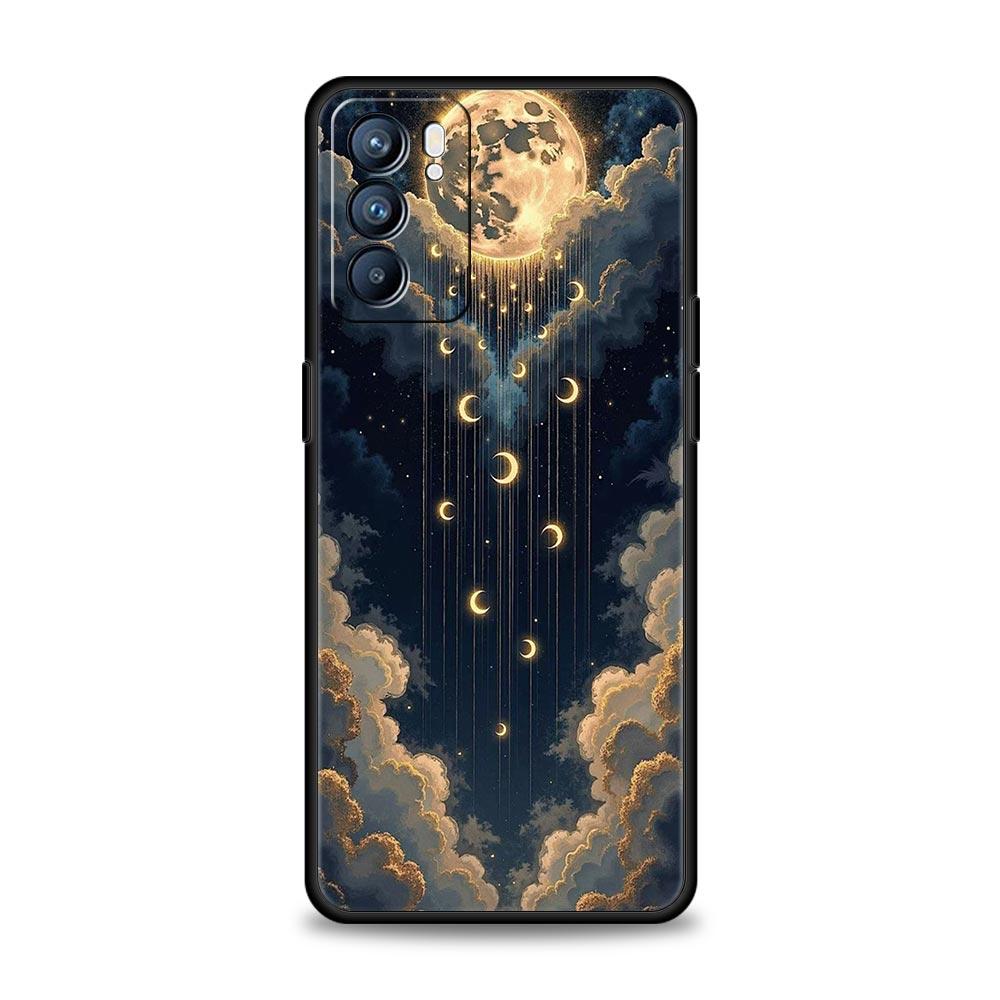 Fashion Starry Sky Stars Phone Case For Oppo Reno 13 12 11 10 7 F Find X5 X6 A98 A80 A79 A78 A57 A54 A31 A17 Pro Soft TPU Cover