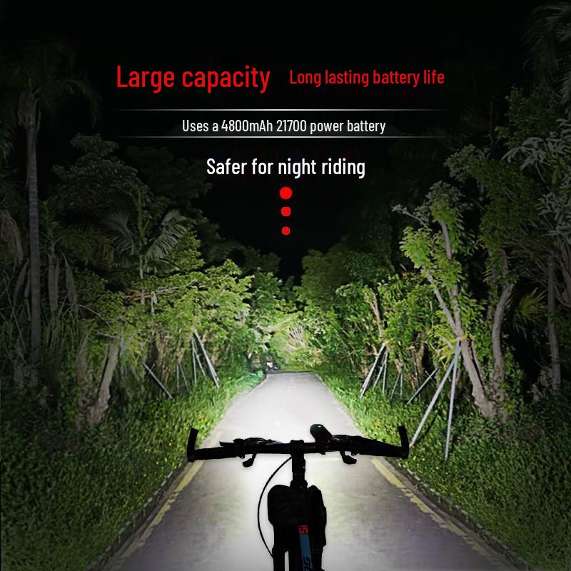 USB Rechargeable 2000 Lumens Bicycle Headlight: High Lumen Outdoor Bike Flashlight for Night Riding
