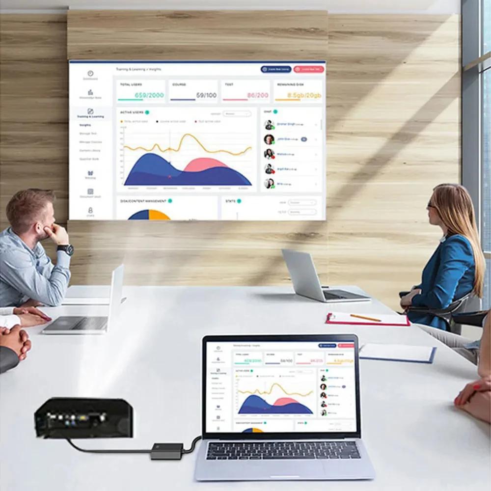 1080P VGA to HDMI Converter Full HD Cable with 3.5mm Audio Output HDMI-compatible Adapter for PC laptop to HDTV Projector