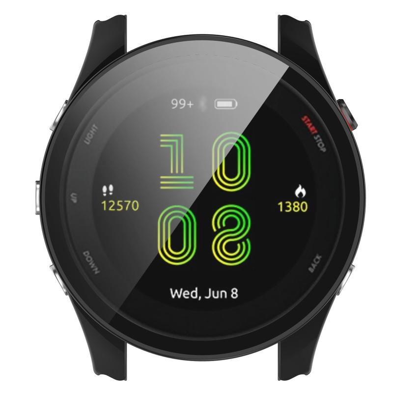 Screen Protector Housing Suitable for GarminForerunner 255 for Case Cover Full Coverage Sleeve Tempered Film One-piece F