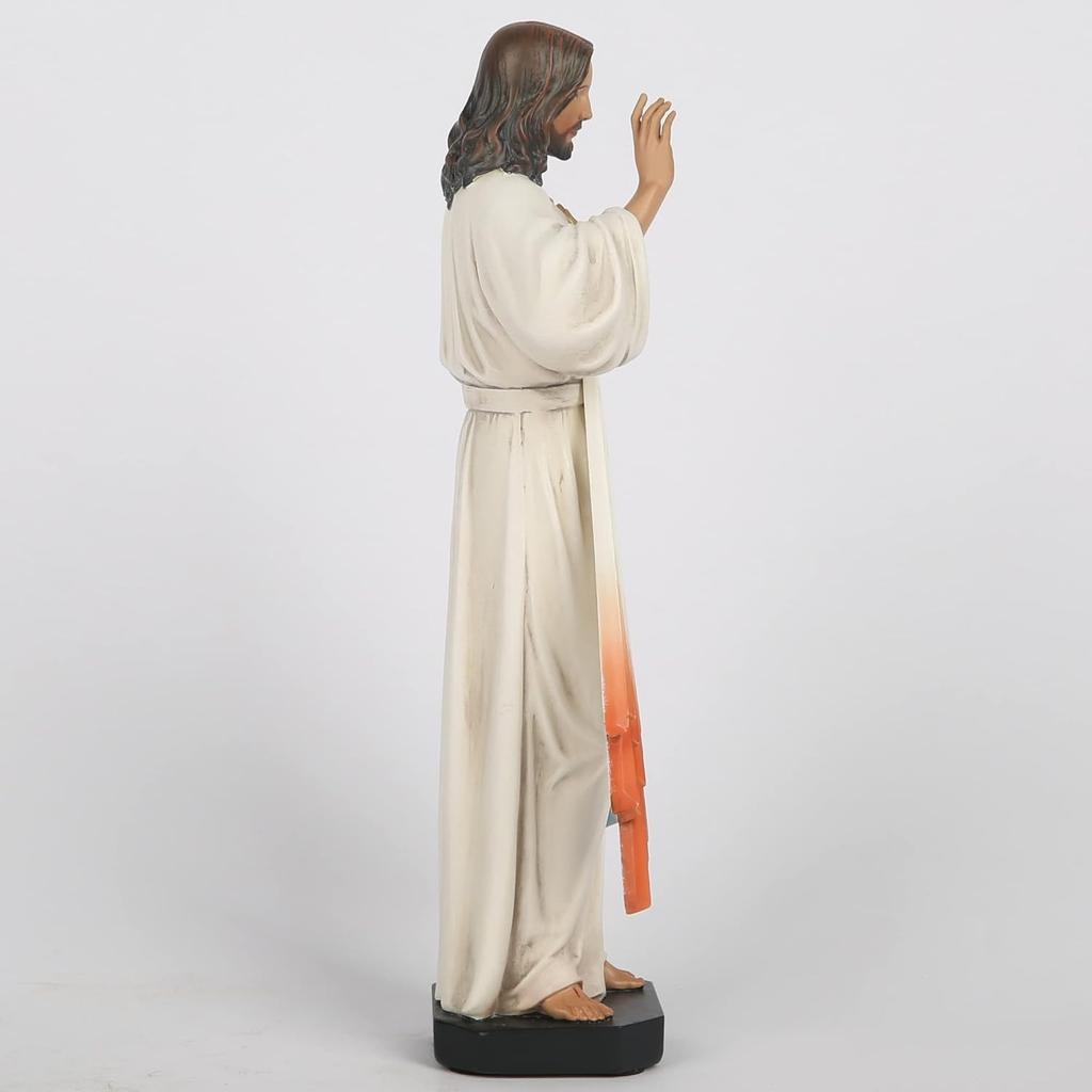 BC Catholic Divine Mercy Statue, Jesus Figure, Catholic Figurine, Religious Gift, 10" H, Handmade by Buildclassic