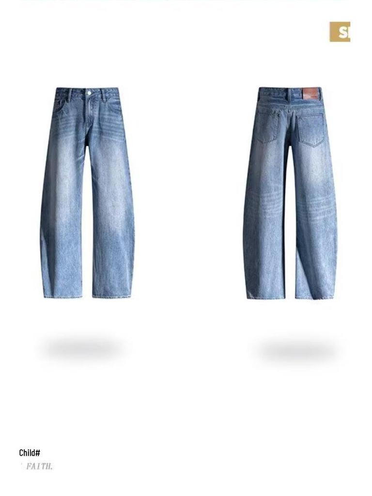 Women's Light Blue High-Rise Wide Leg Jeans, Spring/Summer 2026 Collection