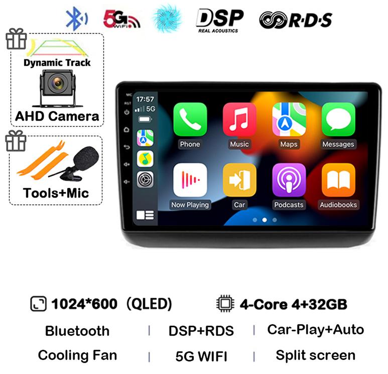 Android 14 Auto Carplay WIFI+4G For Jeep Grand Cherokee WK2 2013 - 2020 Car Radio GPS Navigation Multimedia Video Player Stereo