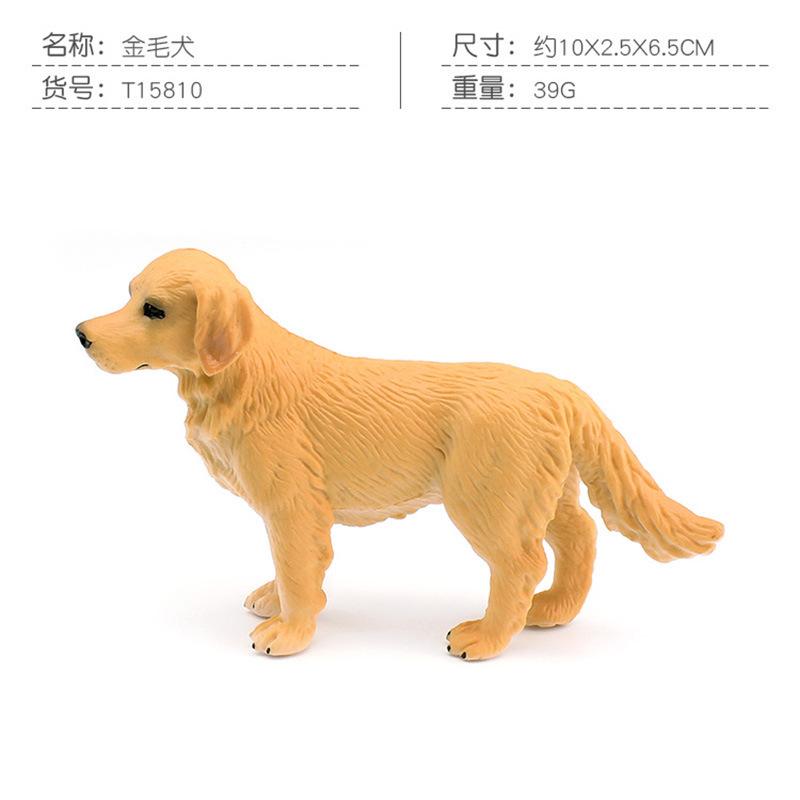 8 Simulated Dog Models Golden Retriever Bona Mountain Dog St. Bernard Short Legged Corgi Static Ornament Toys
