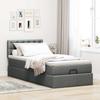Vidaxl Struttura Letto Ottoman con Materasso, Grigia, 100x200 cm, Tessuto