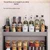 Yunshuang 3-Tier Kitchen Spice Rack with 5 Jars