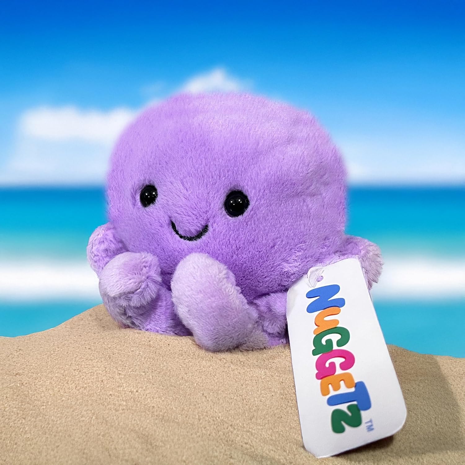 

The Petting Zoo Purple Octopus Stuffed Animal Plushie, Gifts for Kids, Nuggetz Sealife Animals, Octopus Plush Toy, 6 inches
