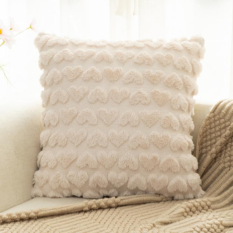 Modern Simple Ins Pillow Plush Pillow Core-free Living Room Sofa Love Cushion Pillow Case