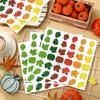 10 Sheets Autumn Sticker Maple Leaf Labels Sticker Reward Sticker Decorative Sticker Labels for Thanksgiving Day
