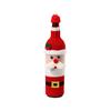 Elk Wine Bottle Cover with Mini Santa Hat Beer Bottle Cover Christmas Knitted Bottle Cover  Gift