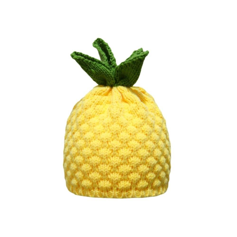 Warm Strawberry Pullover Cap Creative Pineapple Beanie Grape Knitted Fruit Hat  Skiing