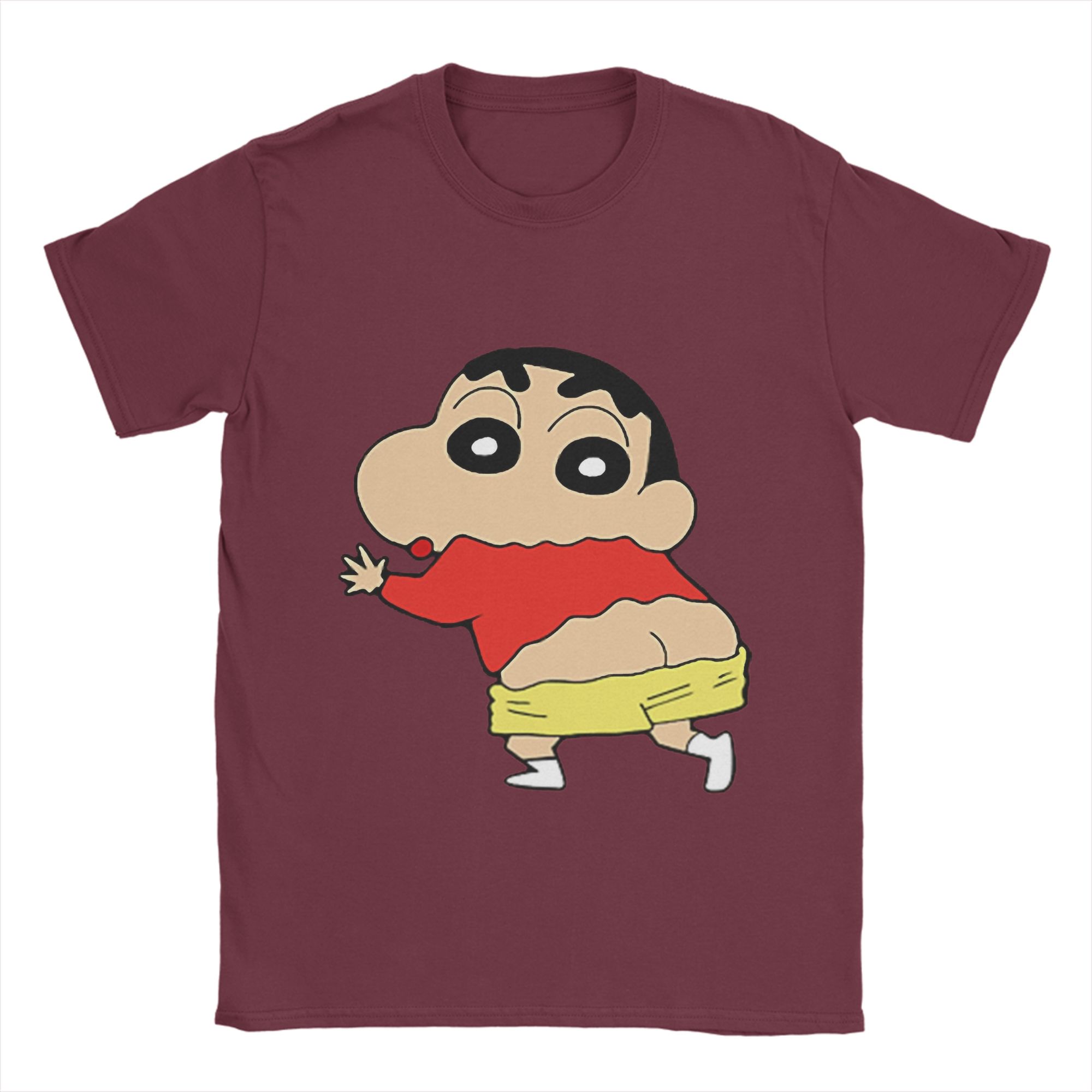 XIXI Fashion Crayon Shin-chan T-shirt Zomer 100% Katoen T-shirts Voor Mannen Vrije Tijd Casual T-shirt Korte Mouw Esthetische Kleding L