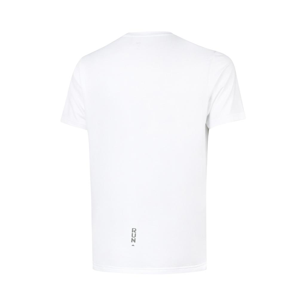Li-Ning Plain Round Neck Pullover Sports Short Sleeve T-Shirt Men Tops White ATSU551-1