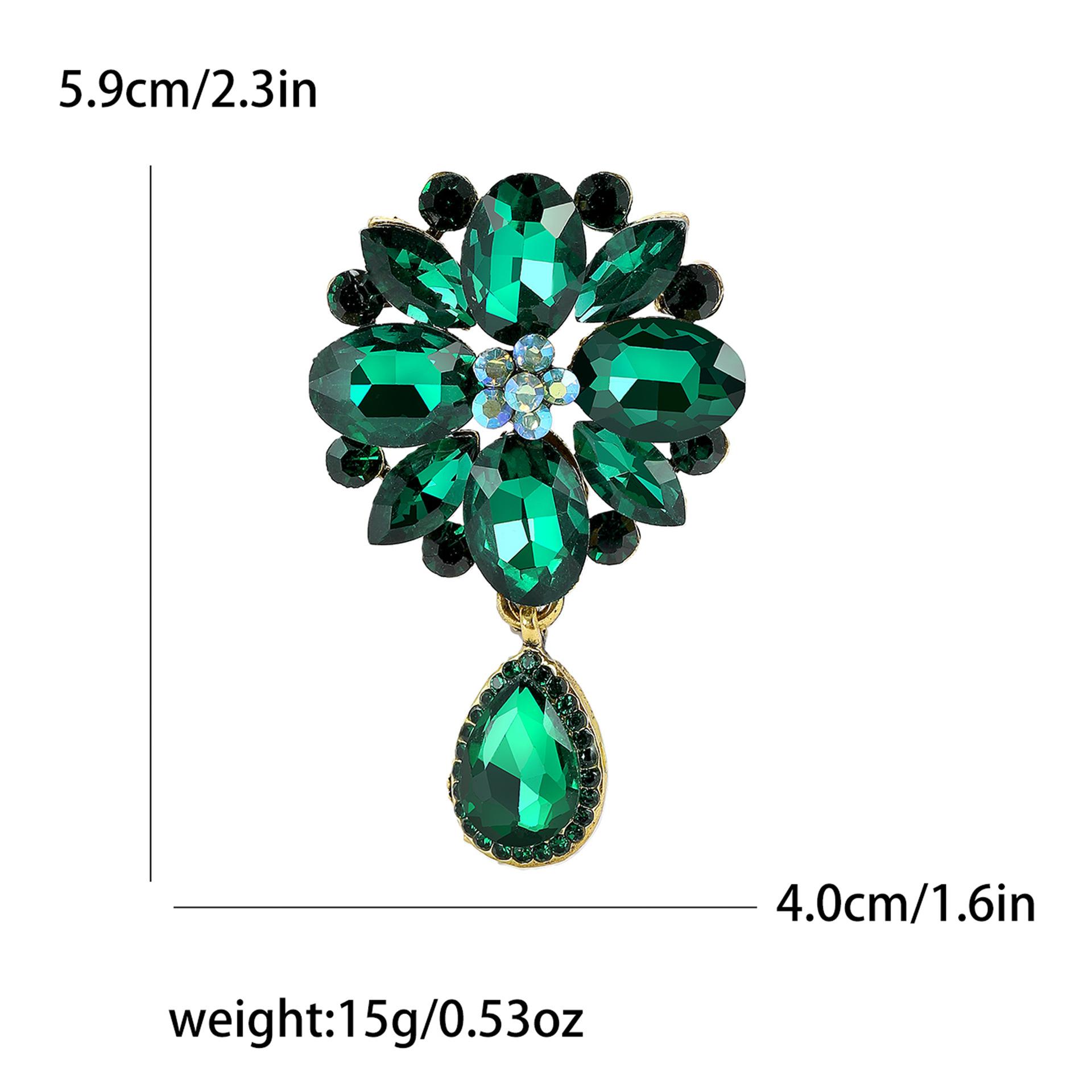 

Модная универсальная брошь из сплава со стразами в стиле ретро, роскошная женская брошь для платья, корсажа, ювелирные изделия, булавка