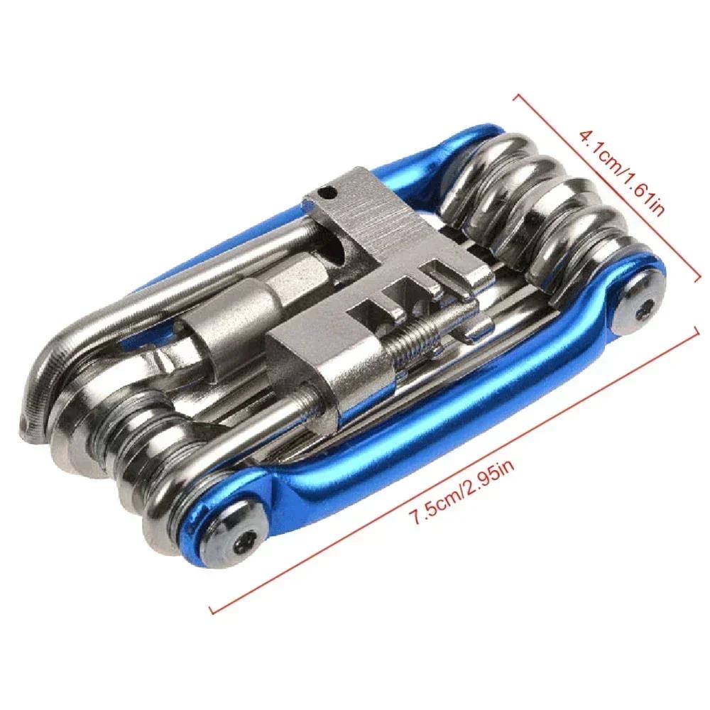 11 in 1 Bicycle Repair Tool Multifunction Bicycle Repair Set MTB Road Bike Repair Tools Kit Wrench Screwdriver Repair Tools